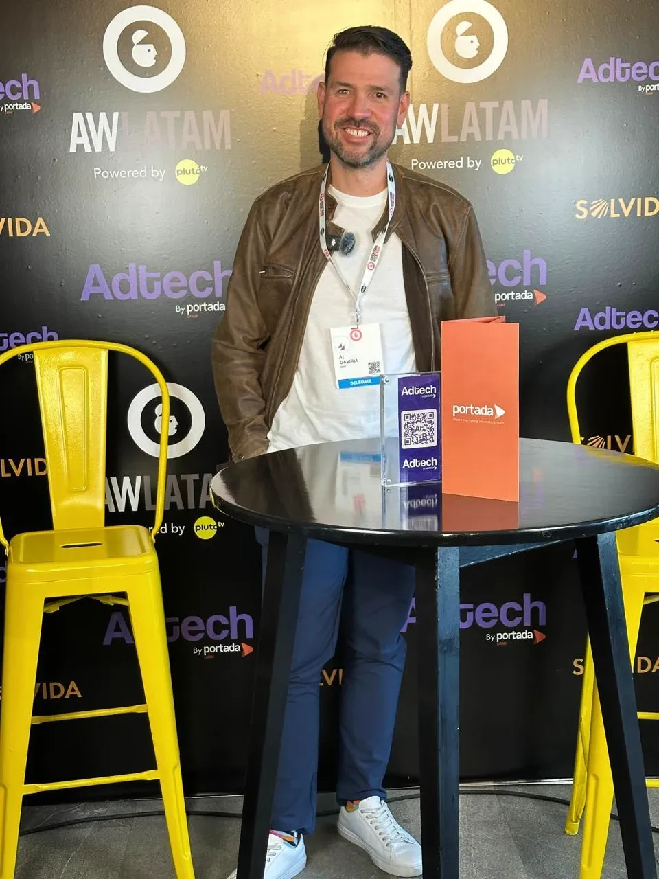Al Gaviria en el Prensa Pavilion del Advertising Week Latam 2025. Imagen: Adtech.