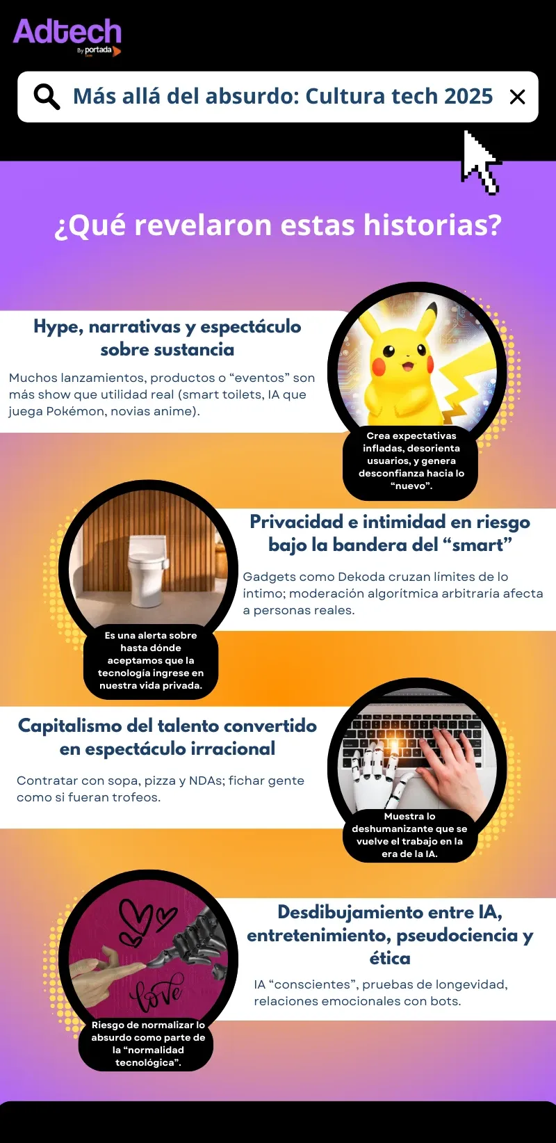 Más allá de lo absurdo: Cultura Tech 2025. Imagen: Adtech.
