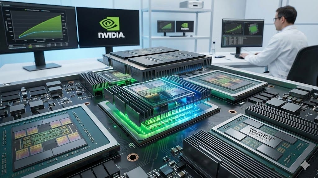 NVIDIA redefine la economía de la inteligencia artificial con este anuncio en la CES. Imagen: IA.