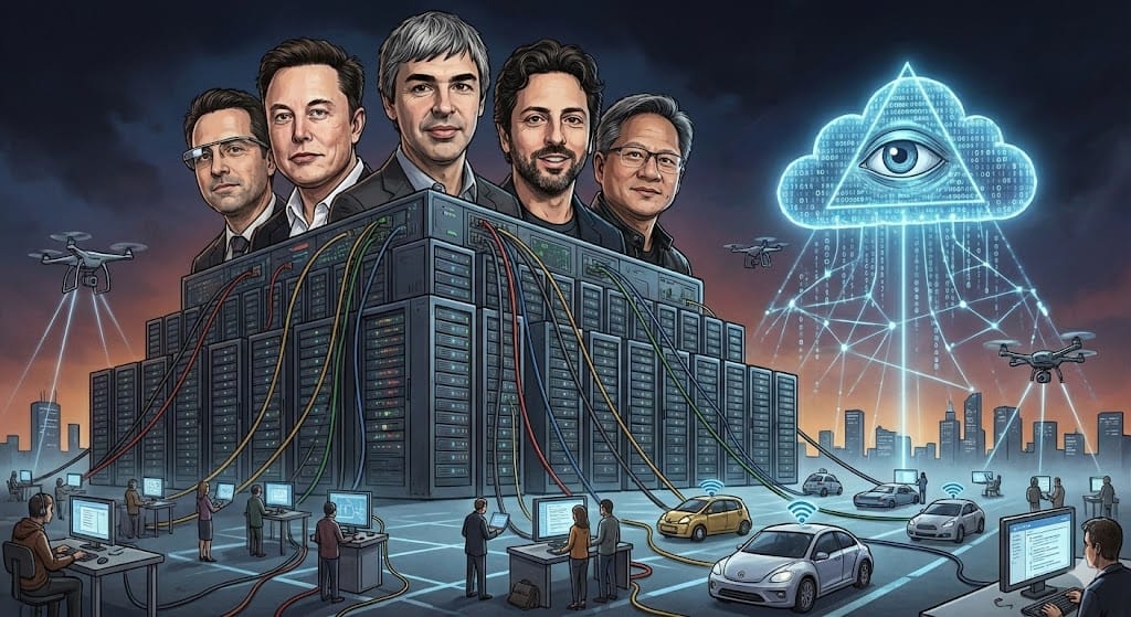 IA y concentración de poder: la otra cara del boom tecnológico. Imagen: IA.