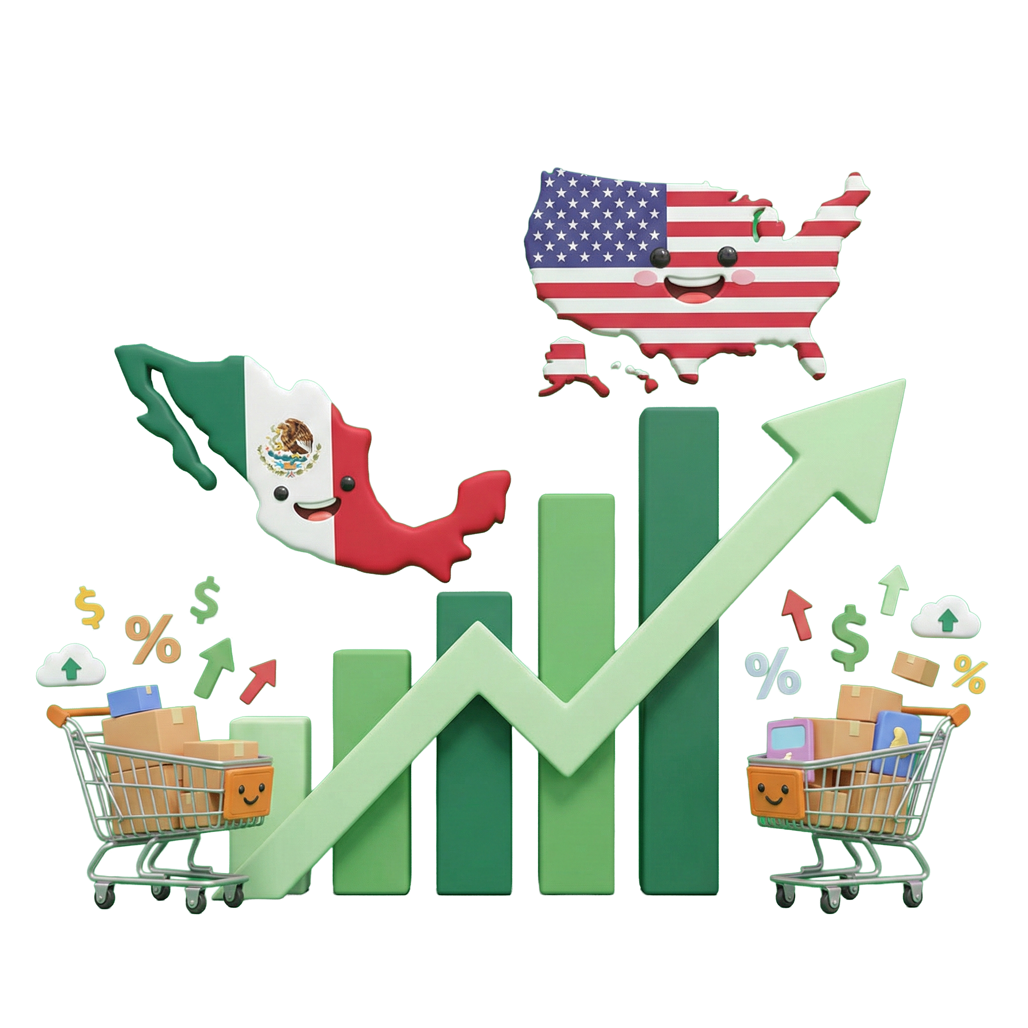 Penetración ecommerce México vs EEUU