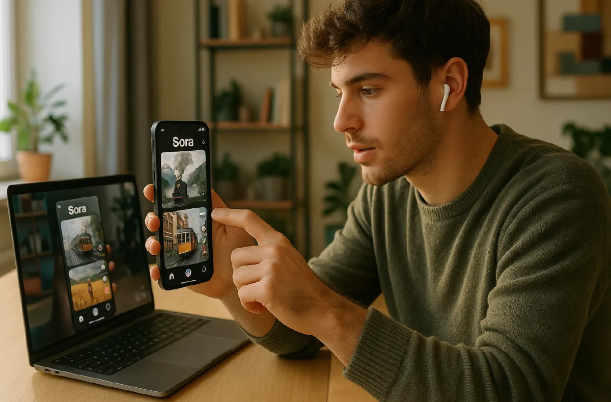 Sora 2 de OpenAI: La IA de texto a video y su nueva aplicación social con códigos de invitación Imagen destacada de la publicación