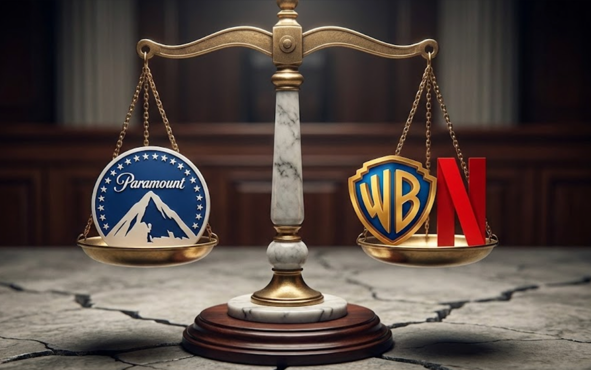 Paramount demanda a Warner Bros. Discovery y sacude el futuro del streaming y la publicidad digital. Imagen: IA.