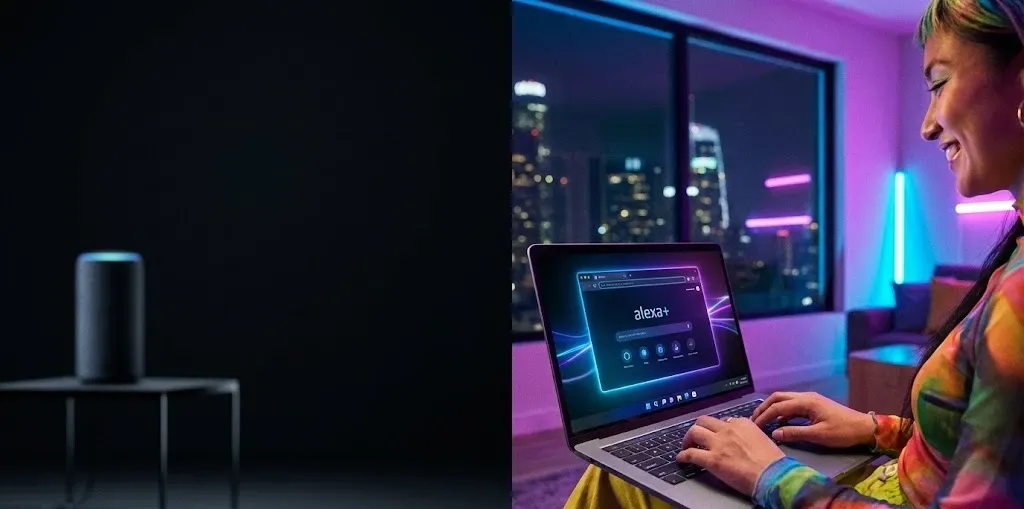 Alexa+ de Amazon rompe sus barreras: ahora puedes usar su asistente con IA desde un navegador. Imagen: IA