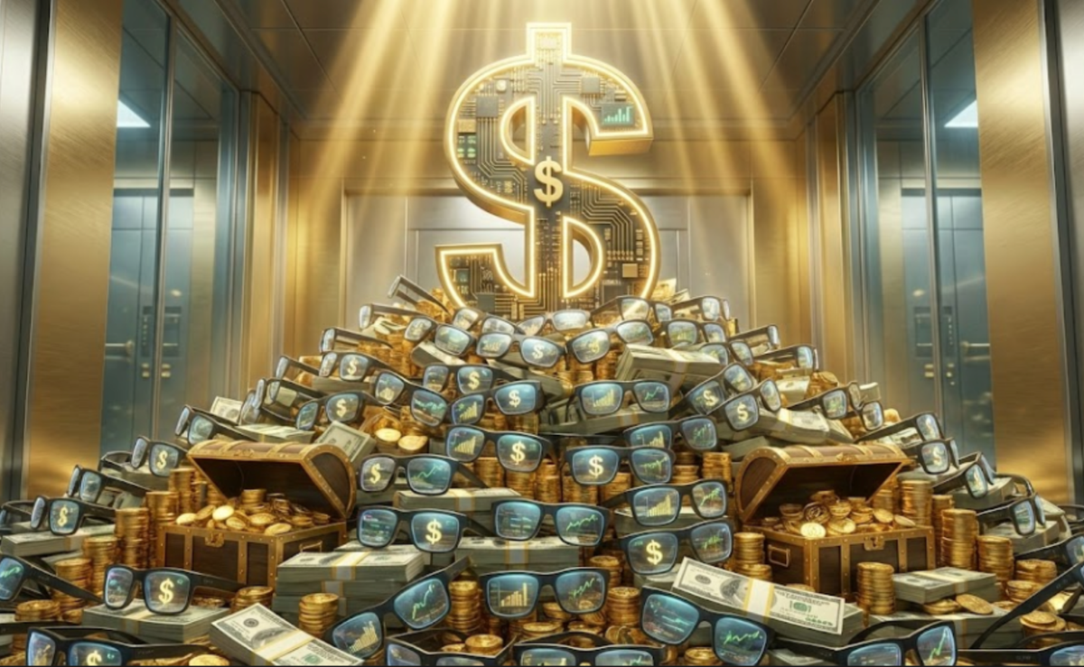 El negocio de los $200,000 millones en IA está en tu cara (literalmente). Imagen: IA.