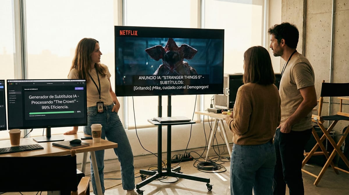 IA en Netflix 2026: Automatización de anuncios y subtítulos Imagen destacada de la publicación