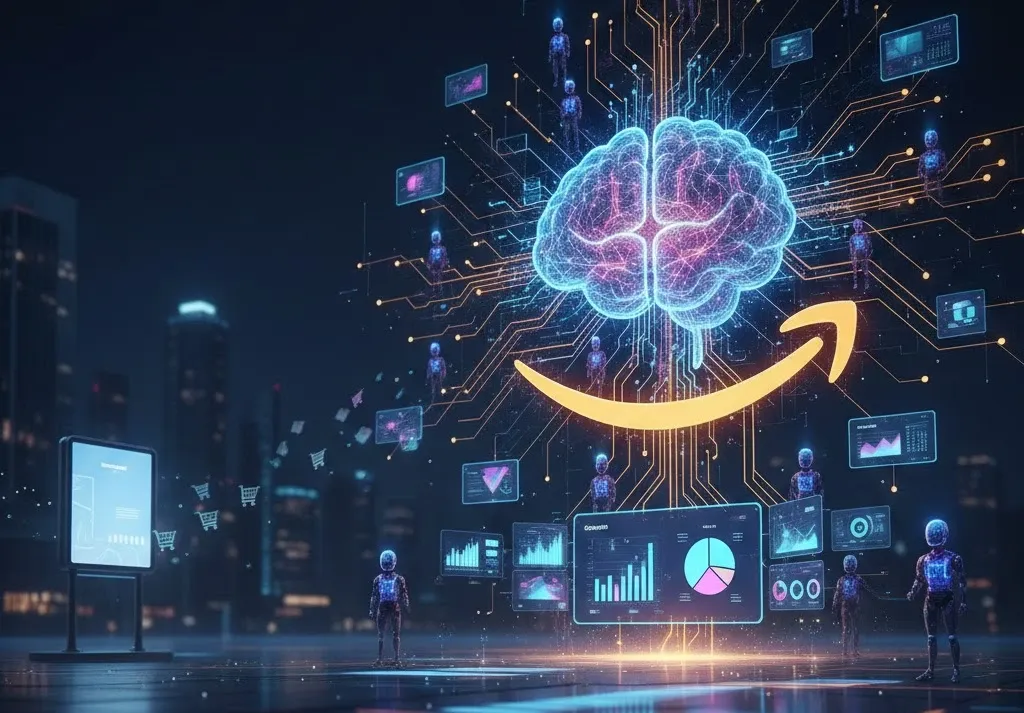 Amazon Ads abre la puerta a la publicidad operada por agentes de IA. Imagen: IA.