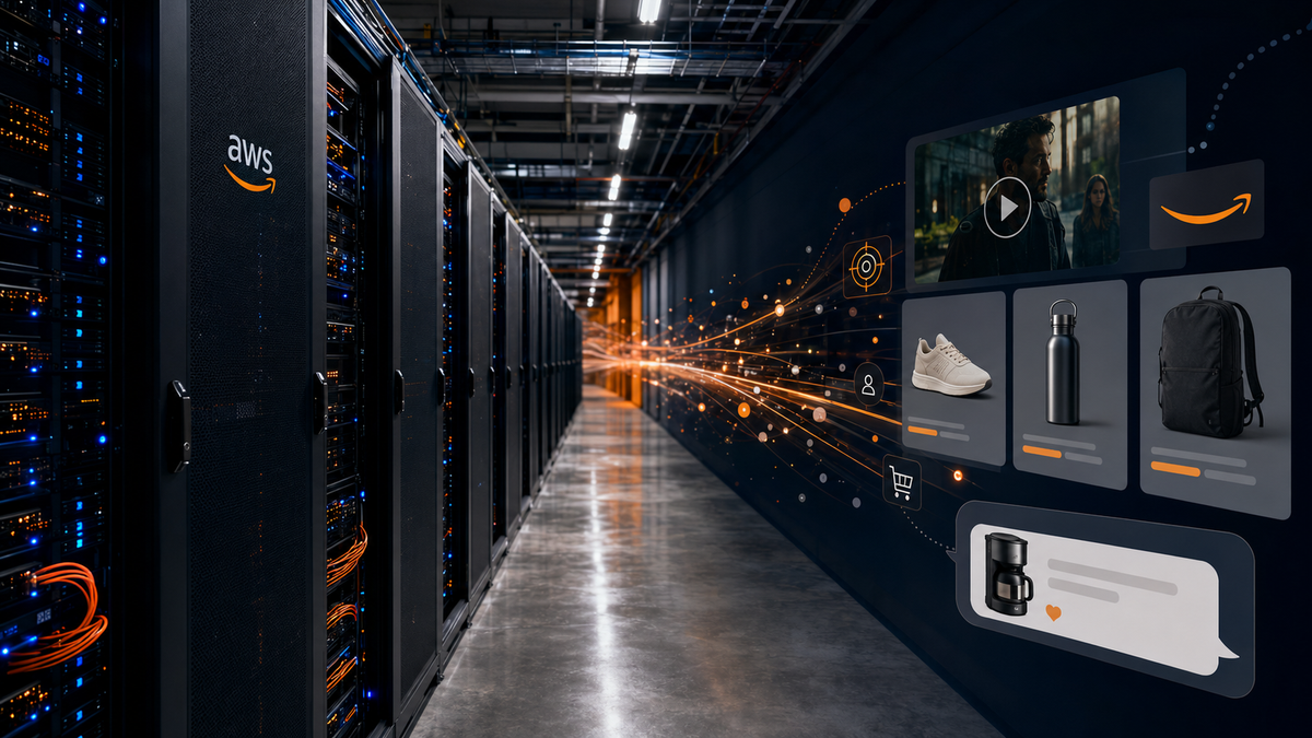 Publicidad, IA y centros de datos: el sistema completo que Amazon está construyendo Imagen destacada de la publicación