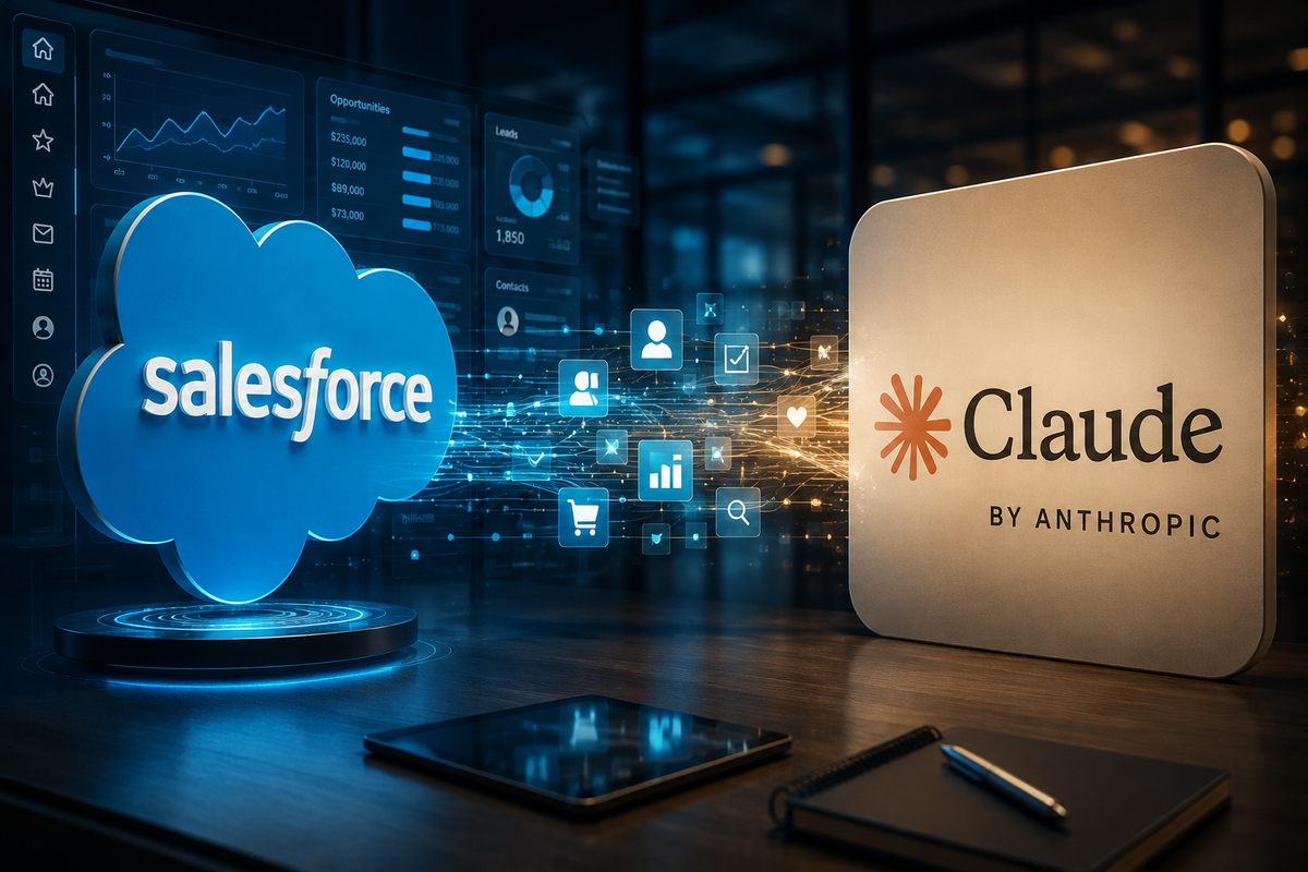 Salesforce mete su CRM dentro de Claude: Claudeforce apunta a cambiar el stack de marketing Imagen destacada de la publicación
