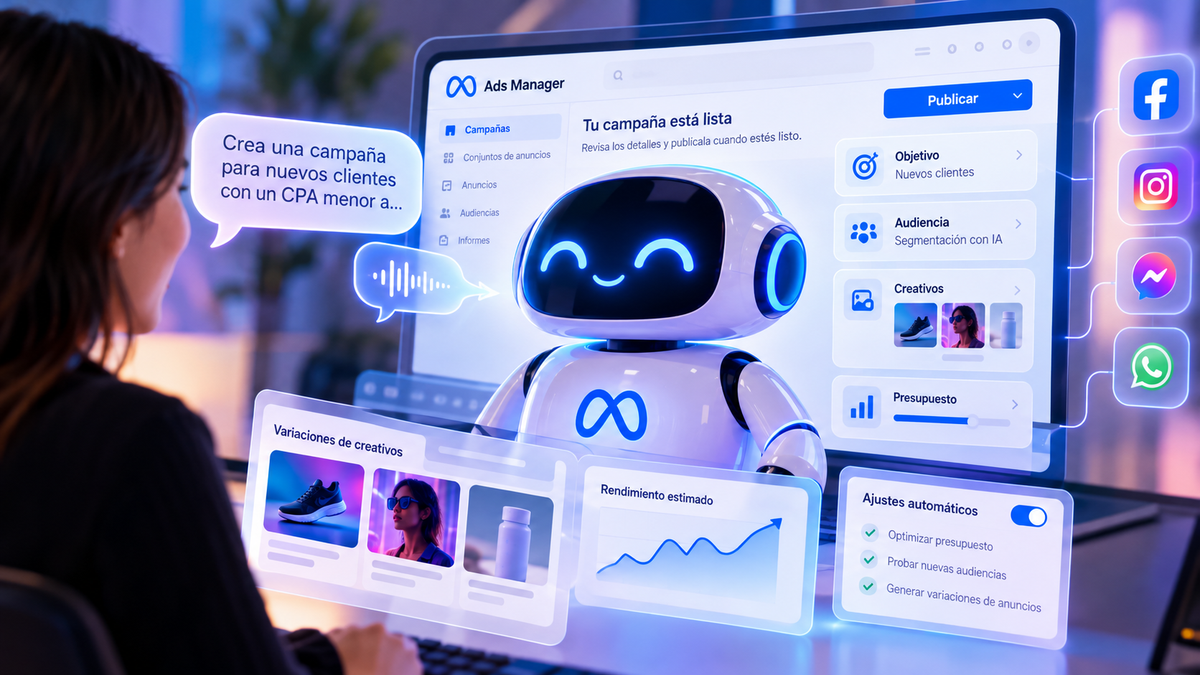 Meta quiere que le hables al Ads Manager y él haga la campaña Imagen destacada de la publicación