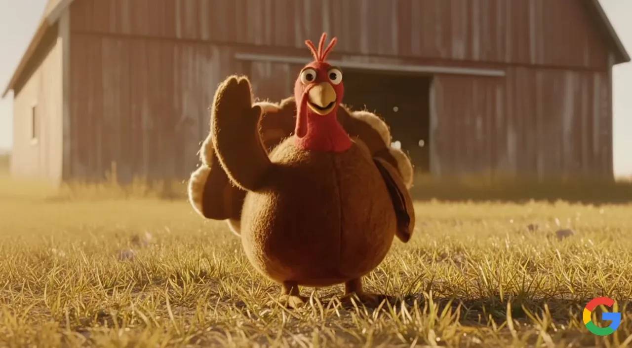 Google lanza su primer anuncio creado con IA: un pavo que esquiva el “uncanny valley” Imagen de la publicación