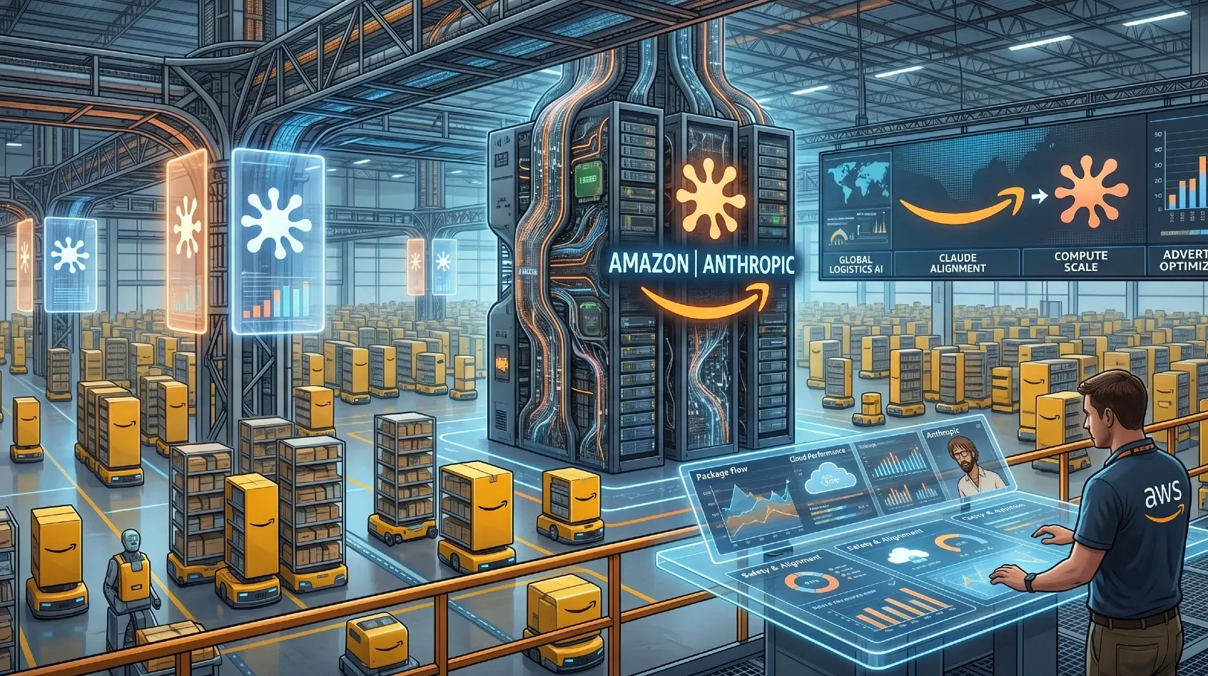 Amazon apuesta 25,000 mdd más por Anthropic: la guerra por la IA ahora se pelea en la nube, los chips… y la publicidad Imagen destacada de la publicación