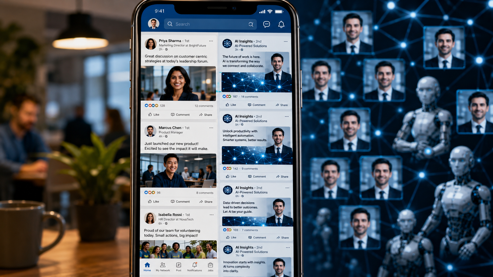 La invasión de contenido con IA amenaza el negocio publicitario de LinkedIn Imagen destacada de la publicación