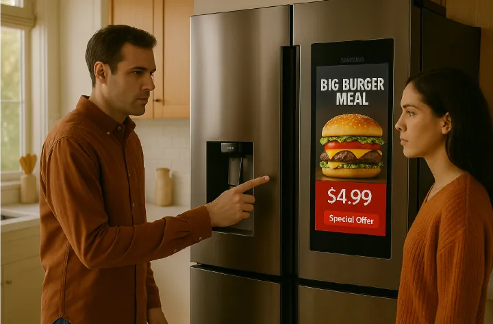 Publicidad en refrigeradores Samsung: Así llegan los anuncios a las pantallas de tu hogar