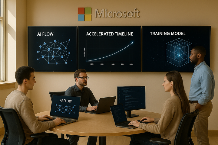 Microsoft presenta su “Super fábrica de IA” para acelerar la producción de modelos en tiempo récord
