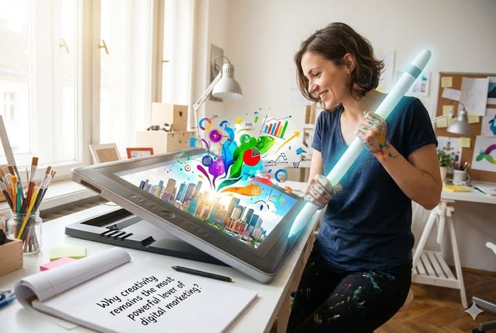 La creatividad volvió a ser la ventaja competitiva. Imagen: IA.