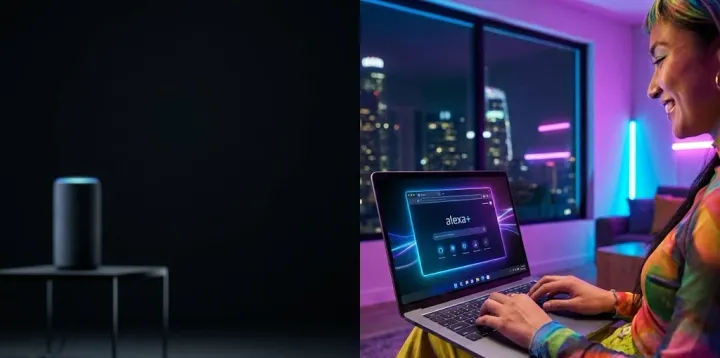 Alexa+ de Amazon rompe sus barreras: ahora puedes usar su asistente con IA desde un navegador. Imagen: IA