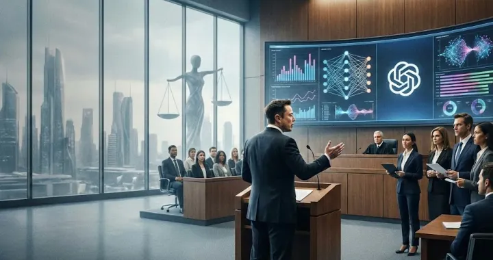 El juicio entre Musk y OpenAI abre un nuevo frente sobre ética, datos y poder en la IA. Imagen: IA.