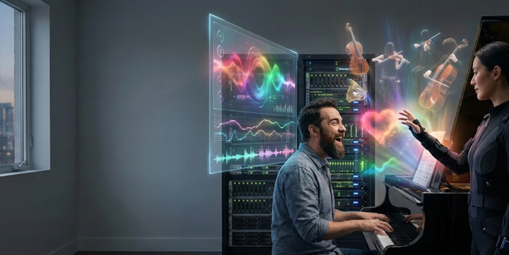 Universal + Nvidia: IA, narrativa emocional y el futuro del descubrimiento musical. Imagen: IA.