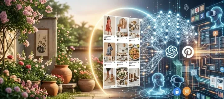 OpenAI podría comprar Pinterest: la jugada que cambiaría la publicidad y el comercio digital. Imagen: IA.