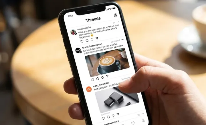 Meta convierte Threads en negocio: anuncios globales y una nueva oportunidad para marcas. Imagen: IA.