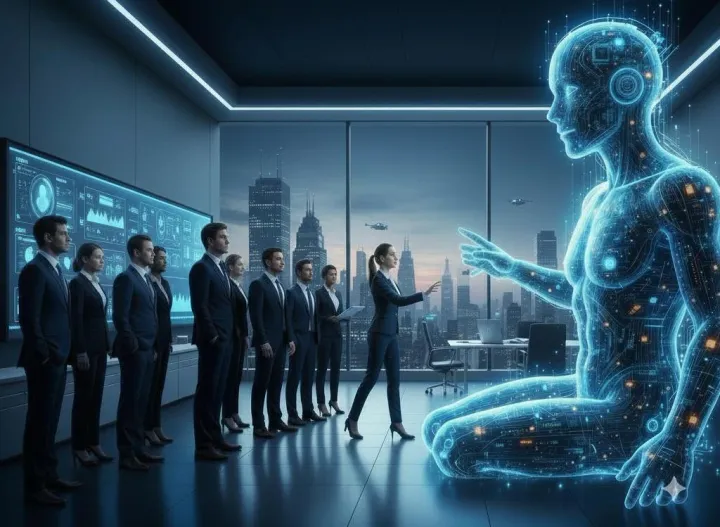 La IA ya está contratando humanos. Y eso cambia todo. Imagen: IA.