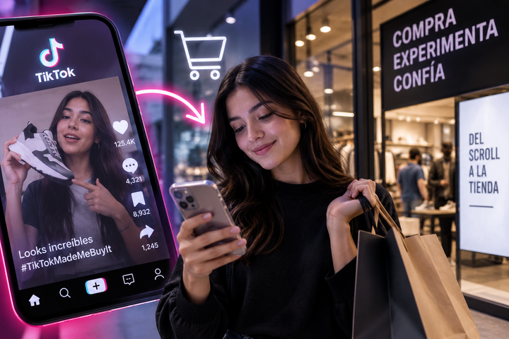 TikTok es el escaparate digital de los jóvenes en México, pero la tienda física sigue cerrando la venta